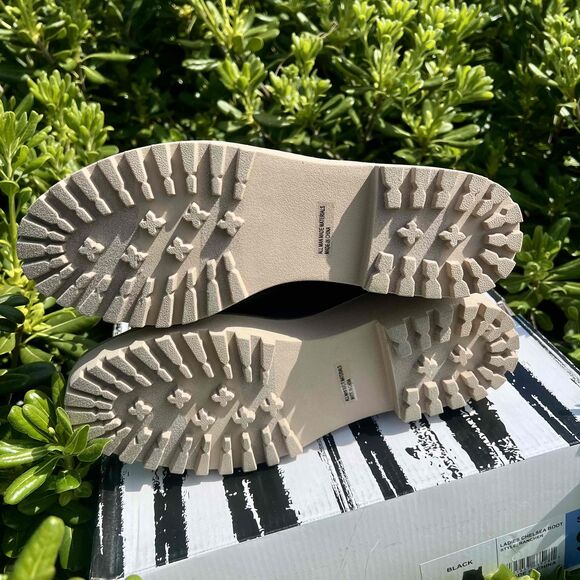 Dolce Vita Chelsea Boot Rancher Chunky Sole Womens Black Tan Size 9 - Picture 3 of 5